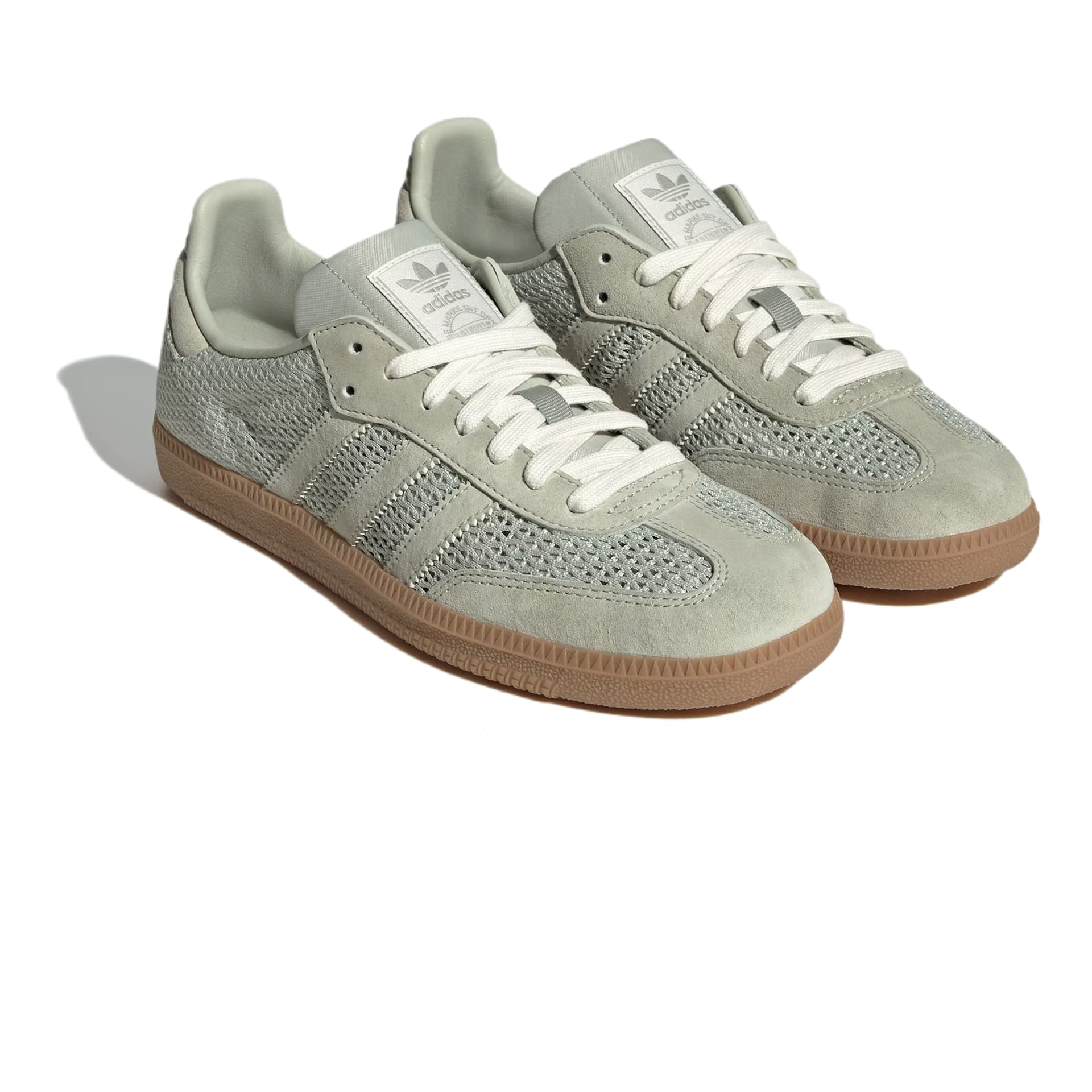 Кроссовки Adidas Originals Samba OG Low Топ Кроссовки для тренировок Женские Зеленый Желтый - изображение 4