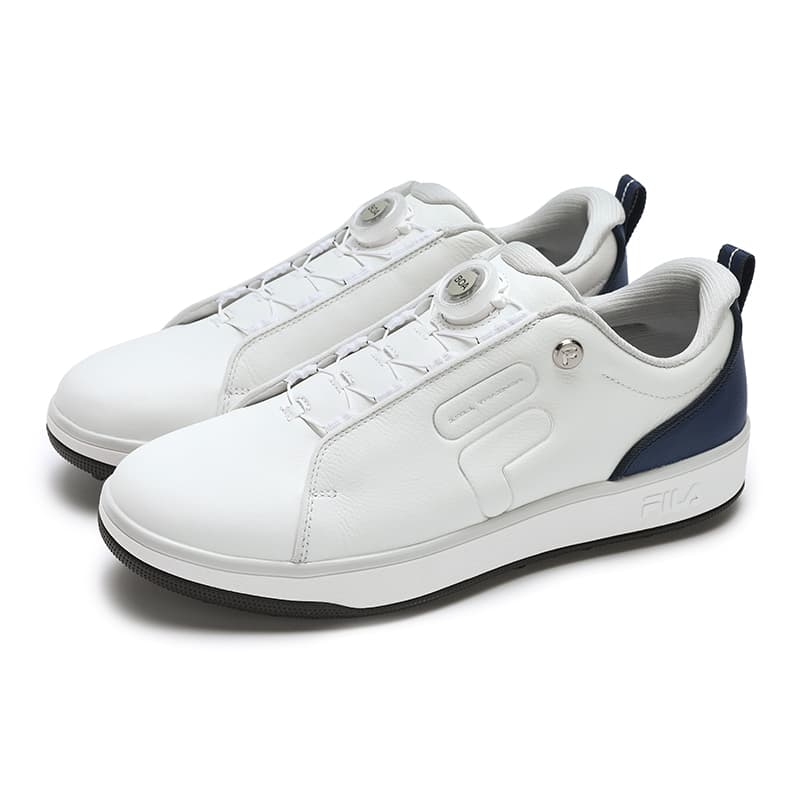 Кроссовки для гольфа FILA Устойчивая к истиранию Низкий Топ Гольф Обувь Мужская Белая - изображение 3