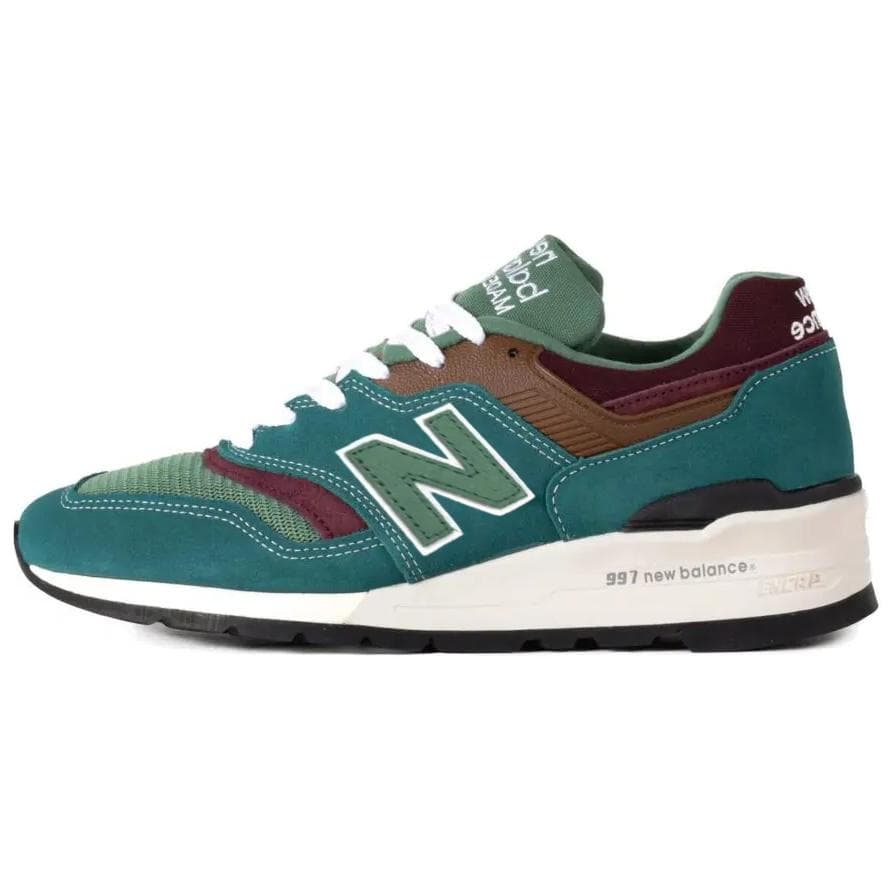 Кроссовки для бега New Balance NB 997 Мягкий и Комфортный Низкий Топ Беговые Кроссовки Унисекс Зеленый - изображение 1