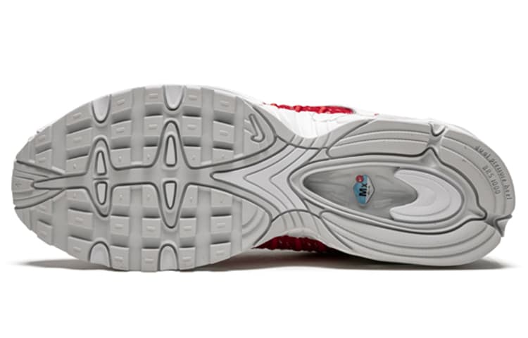 Кроссовки для бега Supreme x Nike Air Max Tailwind 4 Red White - изображение 5