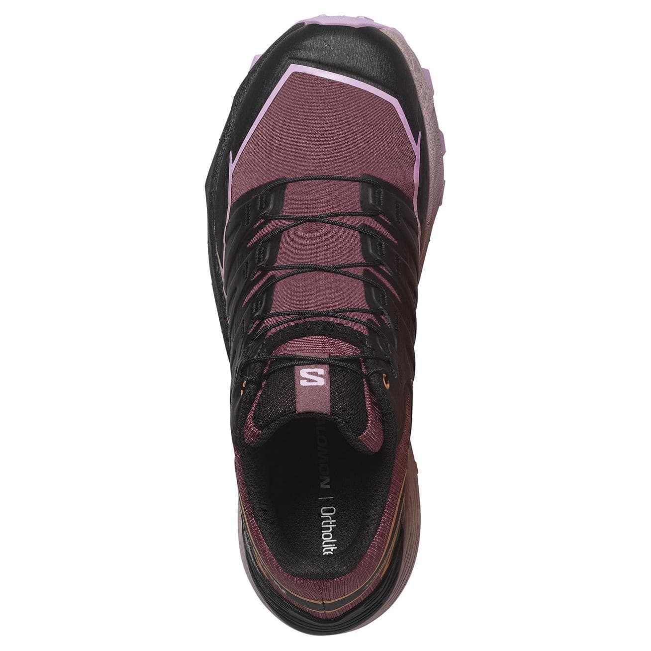 Кроссовки для бега SALOMON Thundercross противоскользящие устойчивые к истиранию низкие беговые кроссовки женские черные фиолетовые - изображение 3