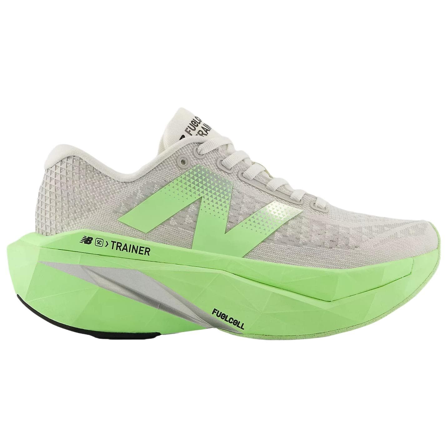 Кроссовки для бега New Balance NB FuelCell SuperComp Trainer V3 Дышащие Беговые Кроссовки Женские Серый Зеленый - изображение 2
