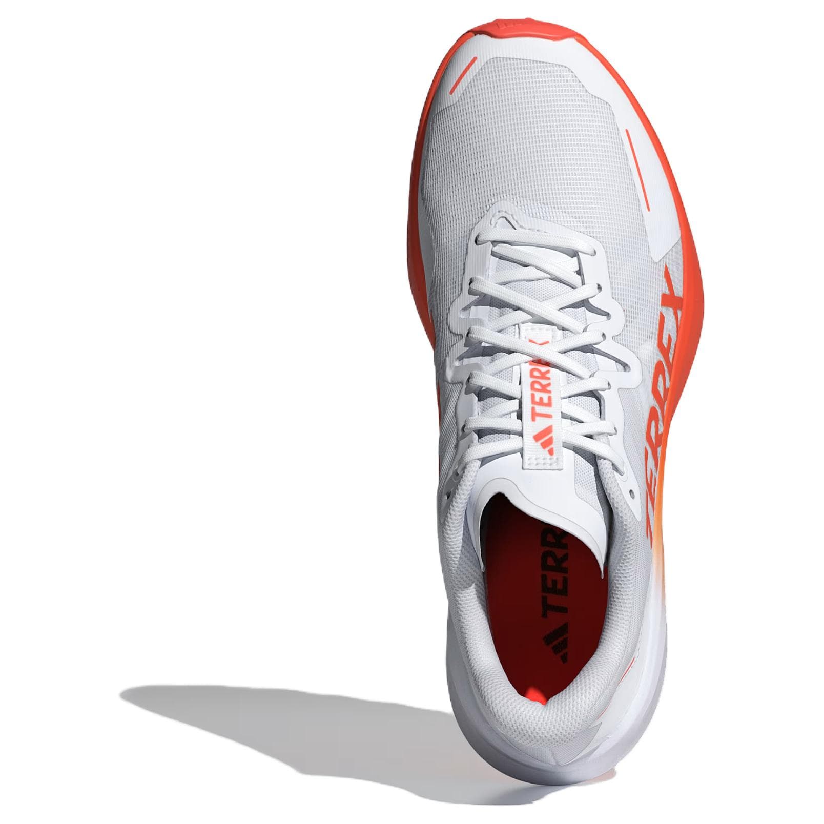 Кроссовки для бега Adidas TERREX Agravic 3 Противоскользящие Устойчивые к истиранию Низкие Беговые кроссовки Мужские Белый Оранжевый - изображение 4