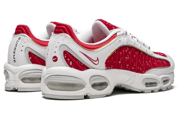 Кроссовки для бега Supreme x Nike Air Max Tailwind 4 Red White - изображение 4