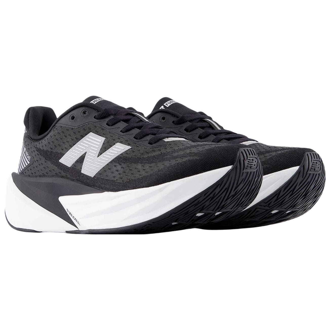 Кроссовки для бега New Balance FuelCell Rebel V5 Устойчивые к истиранию Дышащие Низкие Беговые кроссовки Женские Черно-белые - изображение 3