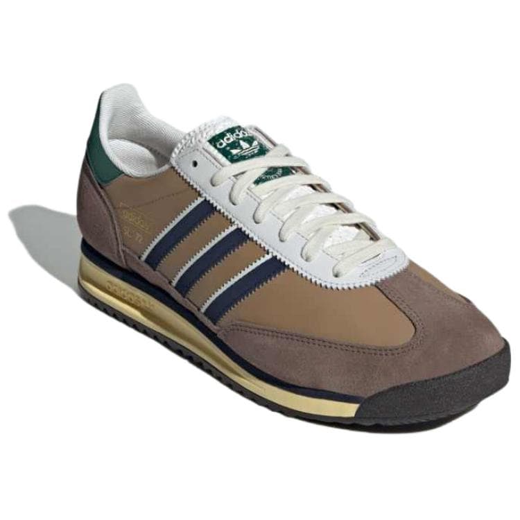 Кроссовки Adidas Originals SL 72 RS Кожа Удобные Низкие Повседневные Кроссовки Унисекс Коричневые - изображение 4