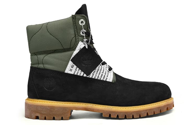 Ботинки уличные Timberland 6 Inch Black Green - изображение 2