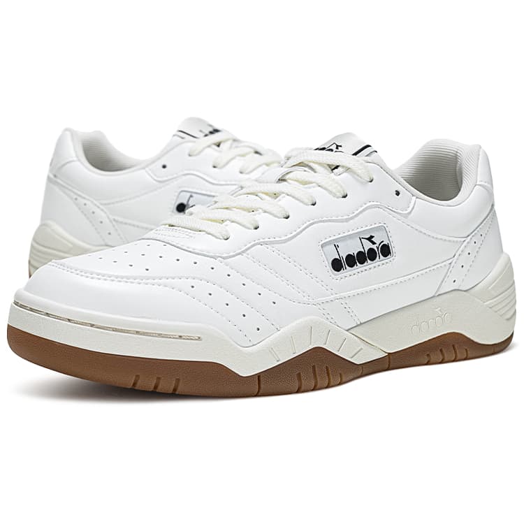 Кроссовки Diadora Action racer Модная Устойчивая к истиранию Низкая повседневная обувь Унисекс Белая - изображение 3