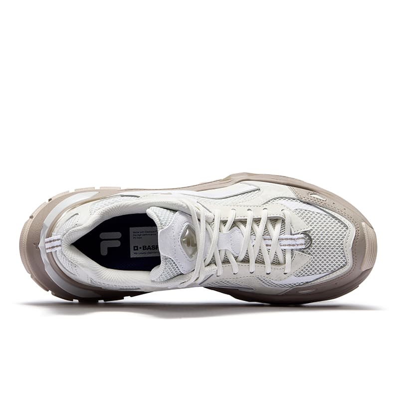 Кроссовки для бега FILA FUSION BIANCO IV Candy Shoes 4 Текстиль Синтетическая кожа Низкий топ Беговые кроссовки Женские Серый Коричневый - изображение 3