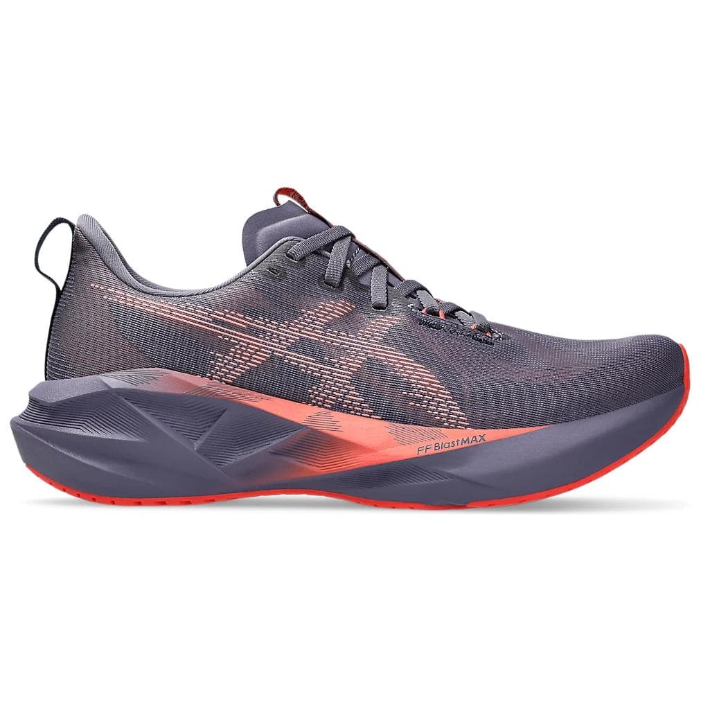Кроссовки для бега ASICS NOVABLAST 5 Удобный Дышащий Low Топ Бег на длинные дистанции Обувь Мужской Серо-фиолетовый - изображение 2