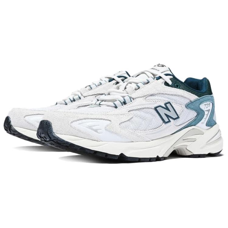 Кроссовки для бега New Balance NB 725 Low Топ Повседневные Беговые Кроссовки для Бега Мужские Белые Зеленые - изображение 3