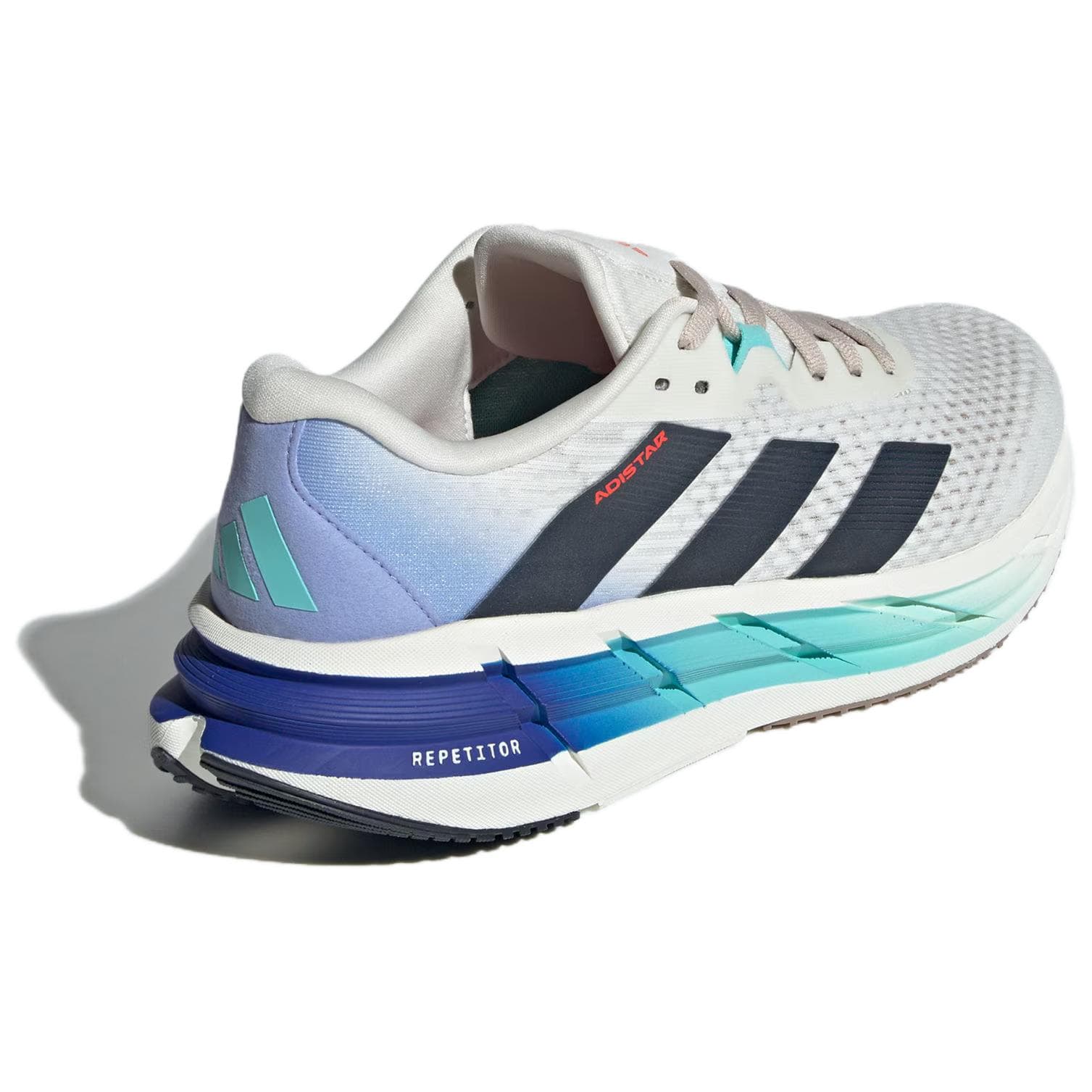 Кроссовки для бега Adidas ADISTAR 3 Устойчивая к истиранию Низкая Обувь для повседневных тренировок бег на длинные дистанции мужская белая - изображение 4