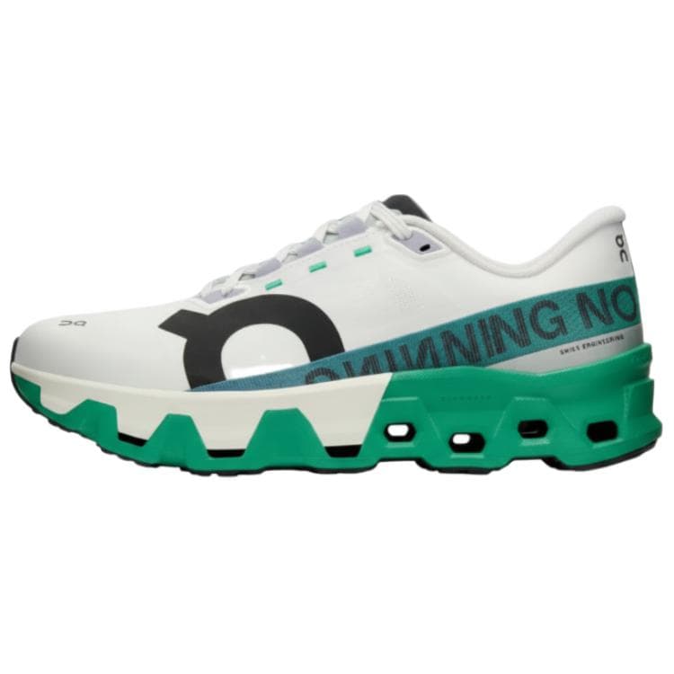 Кроссовки для бега On Cloudmonster White Green Black