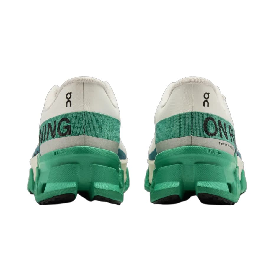 Кроссовки для бега On Cloudmonster White Green Black — фото 6