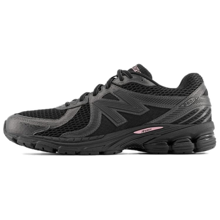 Кроссовки new balance 860 Дышащий MID Топ Повседневная обувь Унисекс Черно-розовый - изображение 1