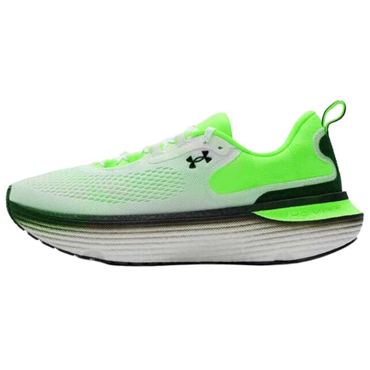 Кроссовки для бега Under Armour Infinite Elite 2 Дышащая Обувь для Беговых Дистанций с Низким Верхом Покрытие Oтскок Мужская Белый Зеленый - изображение 1