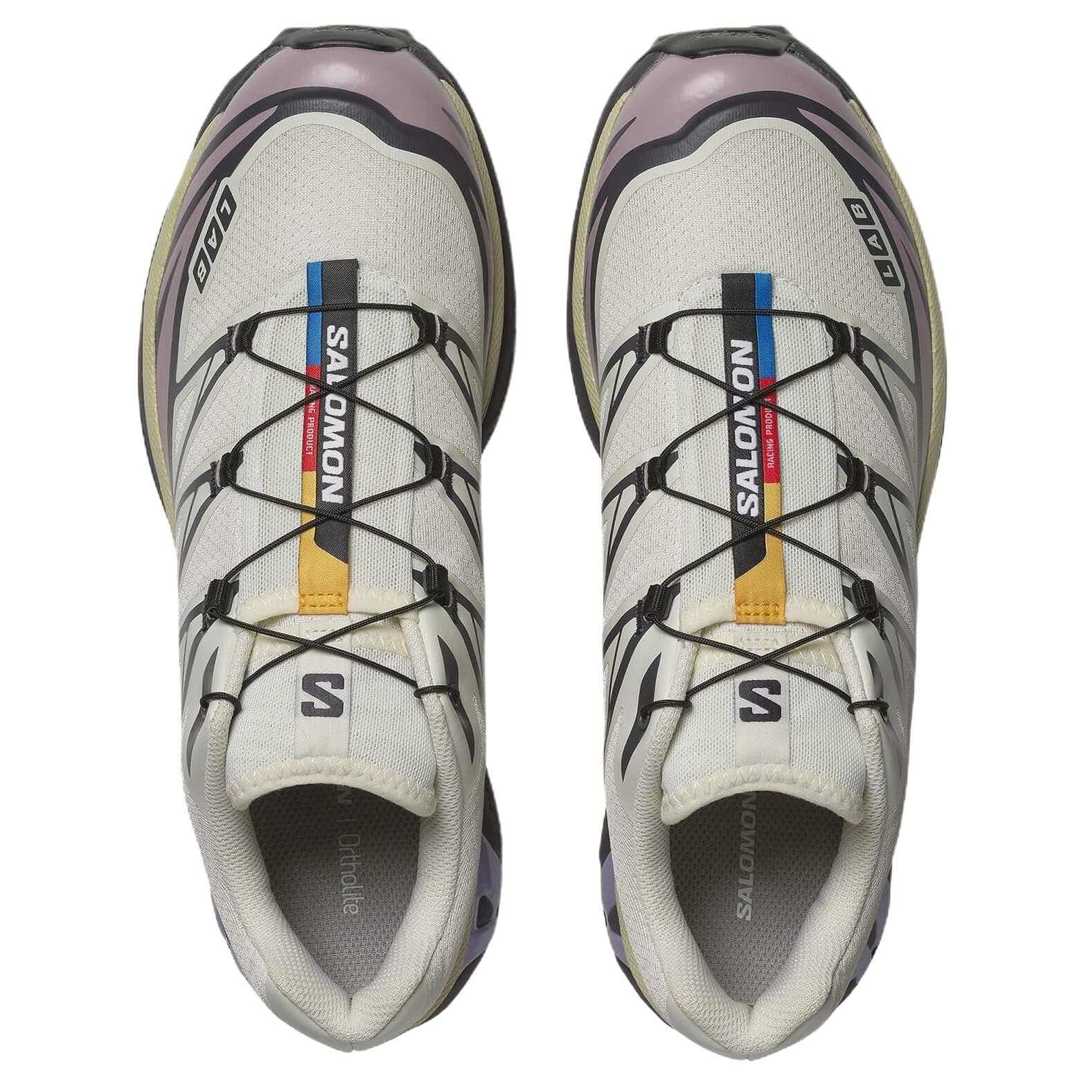 Кроссовки для бега SALOMON XT 6 Дышащие Низкие Повседневные Беговые Кроссовки Женские Таро Фиолетовые - изображение 4