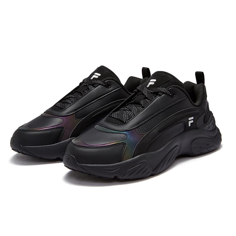 Кроссовки для бега FILA FUSION Морская раковина D Низкий Топ Беговые кроссовки Мужские Черные - изображение 3
