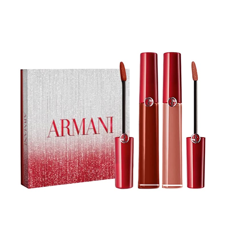 ARMANI Классический Красный Двойной TUBE Изящная Вельветовая Матовая Коробка - изображение 2