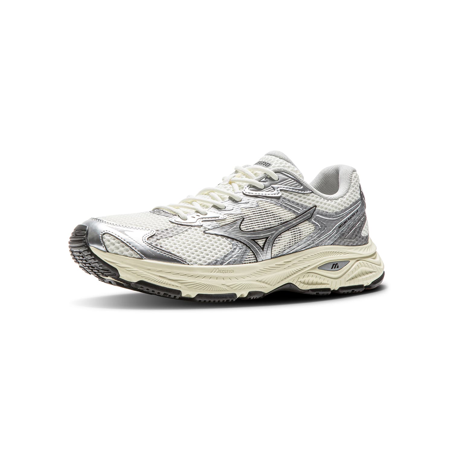 Кроссовки для бега Mizuno RACER V2 Текстиль Синтетическая кожа Амортизация Устойчивость к истиранию Дышащий Легкий - изображение 2