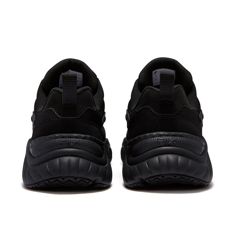 Кроссовки для бега FILA FUSION Conch Dx Текстиль Синтетическая кожа Низкий топ Повседневные беговые кроссовки Мужские Черные - изображение 4
