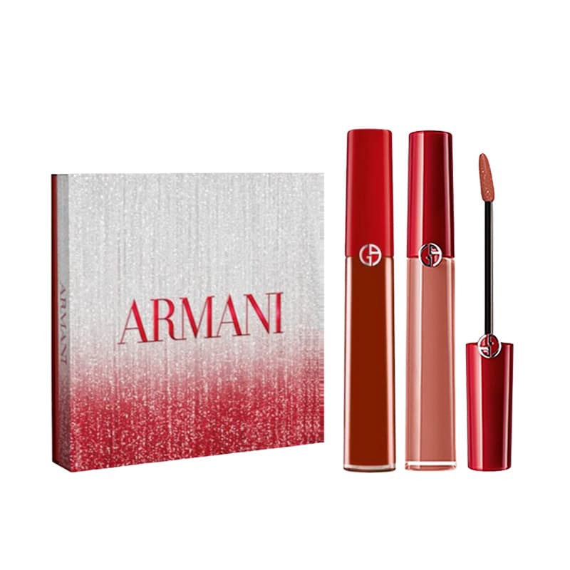 ARMANI Классический Красный Двойной TUBE Изящная Вельветовая Матовая Коробка - изображение 1