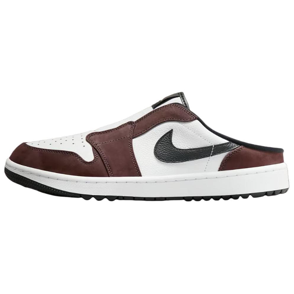 Кроссовки Jordan Air Jordan 1 Кожа Дышащий Низкий Верх Повседневная Обувь Мужская Коричневый Белый - изображение 1
