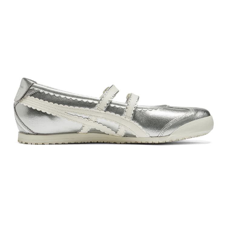 Кроссовки Onitsuka Tiger MEXICO 66 TGRS противоскользящая дышащая и легкая низкая повседневная обувь для женщин серебряного цвета - изображение 2