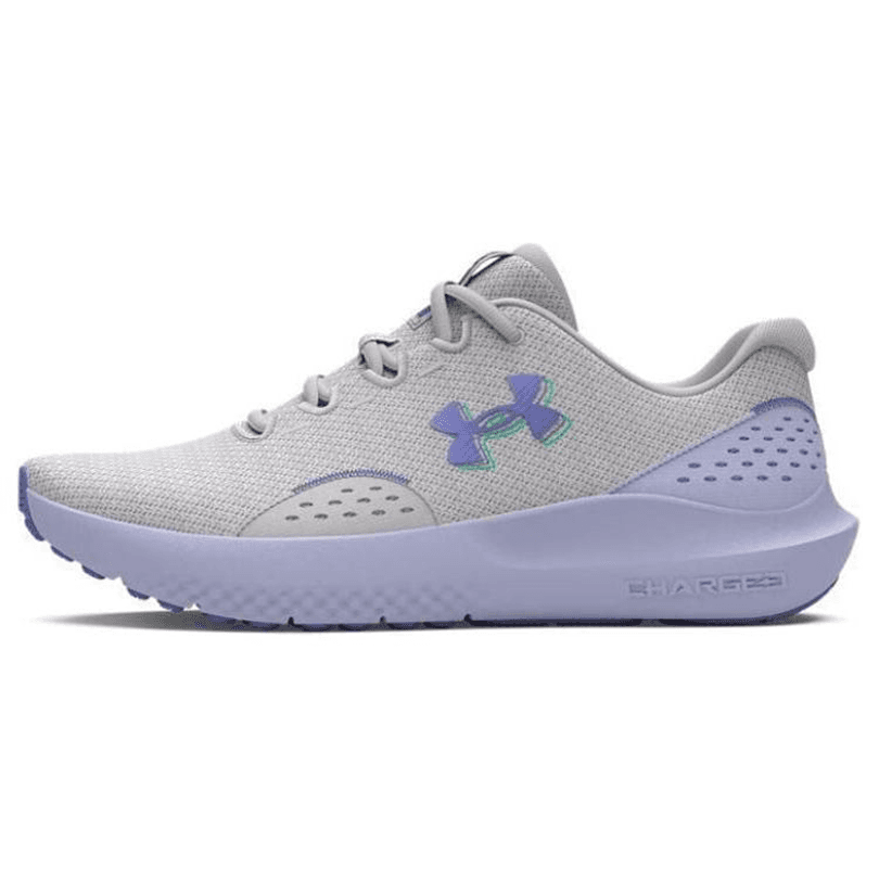 Кроссовки для бега Under Armour Surge 4 Амортизация Устойчивость к истиранию Низкий топ Беговые кроссовки Женские Серый Фиолетовый - изображение 1