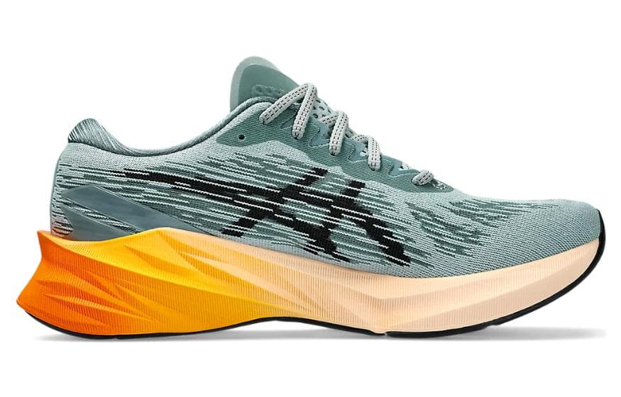 Кроссовки для бега Asics Novablast 3 Green Orange - изображение 2