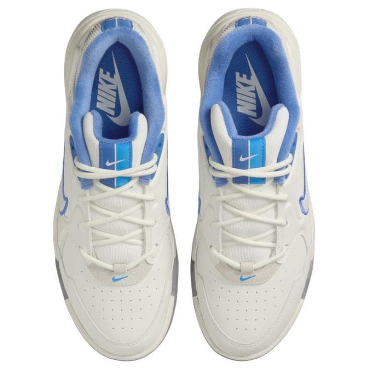 Кроссовки Nike A.C.E Противоскользящая Устойчивая к истиранию Низкий Верх Повседневная Обувь Женская Бежевая Синяя - изображение 4