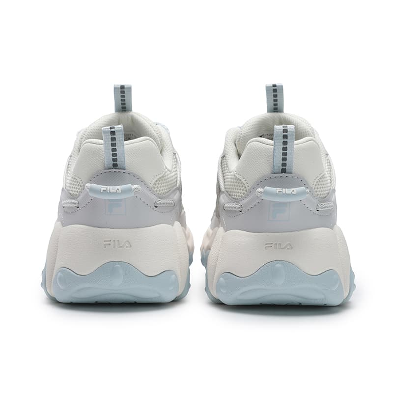 Кроссовки для бега FILA FLUID 6 Low Топ Повседневные Городские Коммутационные Беговые Кроссовки Женские Белые Серебряные - изображение 5