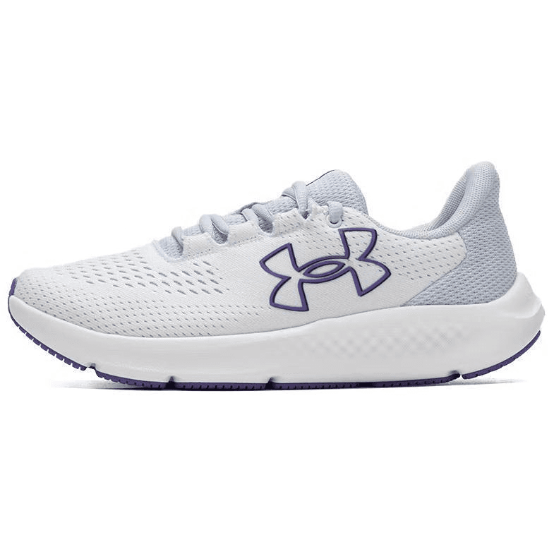 Кроссовки для бега Under Armour Charged Pursuit 3 Low Беговые кроссовки Женские Белый Фиолетовый - изображение 1