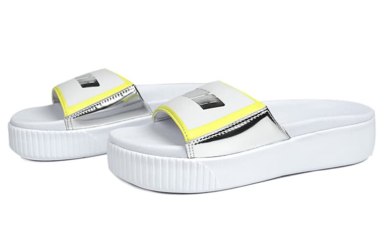 Сандалии PUMA Platform Slide White - изображение 3