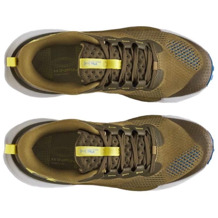 Кроссовки для бега Under Armour Infinite Pro Износостойкие Низкие Кроссовки Для Беговых Трасс Унисекс Зеленые - изображение 4
