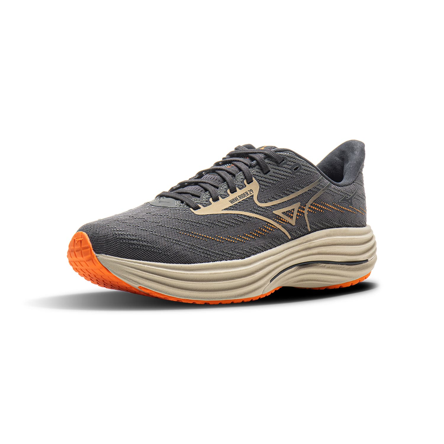 Кроссовки для бега Mizuno WAVE RIDER 29 Низкие Кроссовки для Бега Мужские Серые - изображение 2