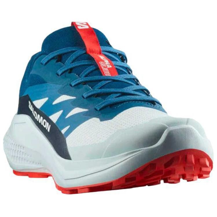 Кроссовки Salomon ALPHAGLIDE Удобная Беговая Обувь Женская Синяя Красная - изображение 3