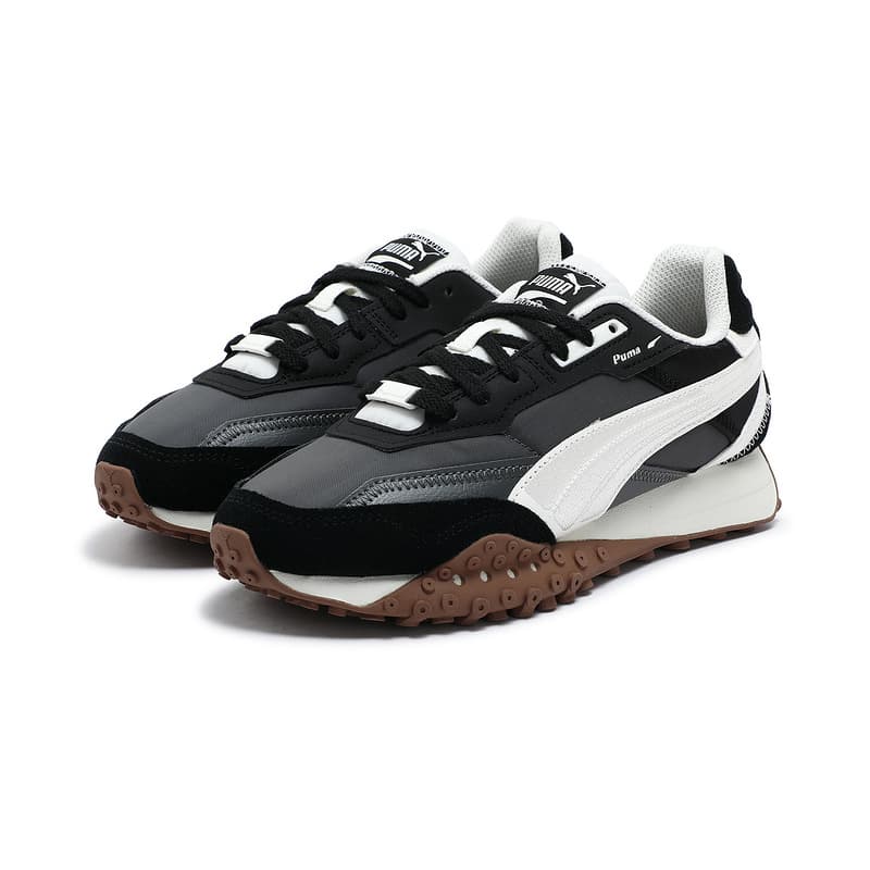 Кроссовки PUMA Blktop Rider Текстиль Спилок коровьей кожи Искусственная кожа Устойчивая к истиранию Дышащий Низкий верх - изображение 3