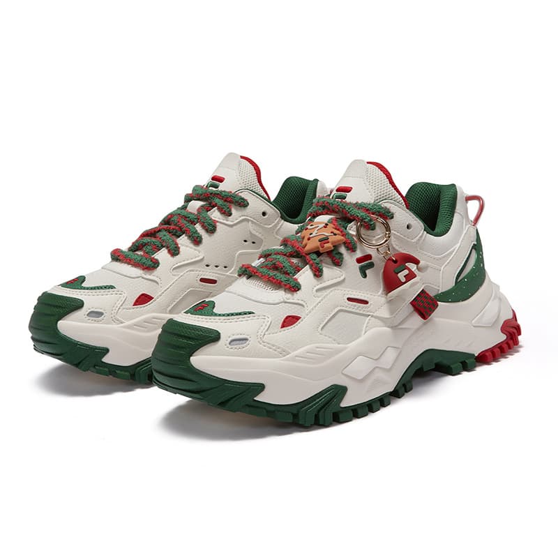 Кроссовки для бега FILA FUSION Бьянко Низкие Повседневные Городские Коммутационные Беговые Кроссовки Женские Молочно-белые - изображение 3