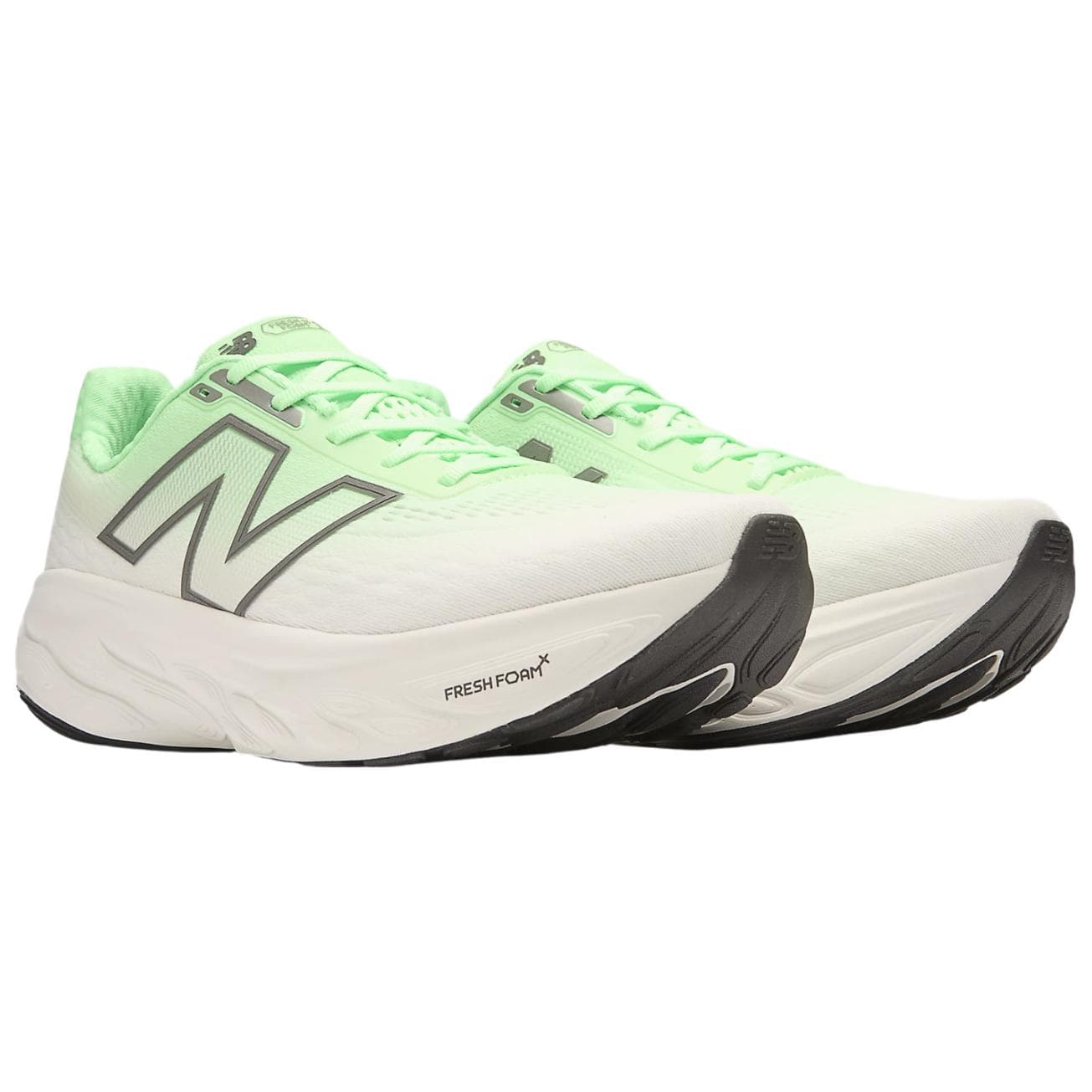 Кроссовки для бега New Balance Fresh Foam X 1080 V14 Low Top Повседневные Беговые Кроссовки Женские Бежево-Зеленые - изображение 2