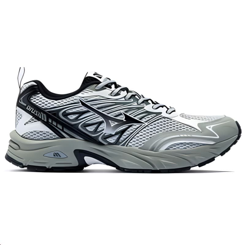 Кроссовки для бега Mizuno LG 2000 Light Grey Black Green - изображение 2