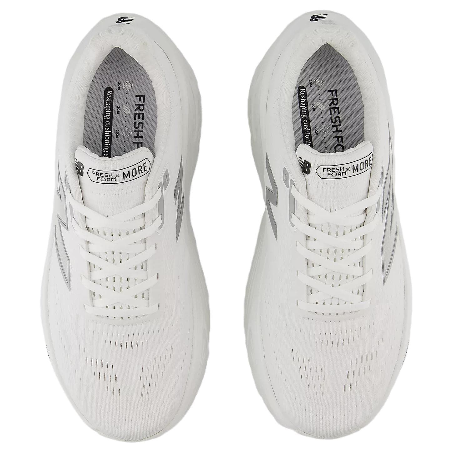 Кроссовки для бега New Balance NB Fresh Foam X More V5 Дышащие Низкие Беговые Кроссовки Мужские Белые Серые - изображение 3