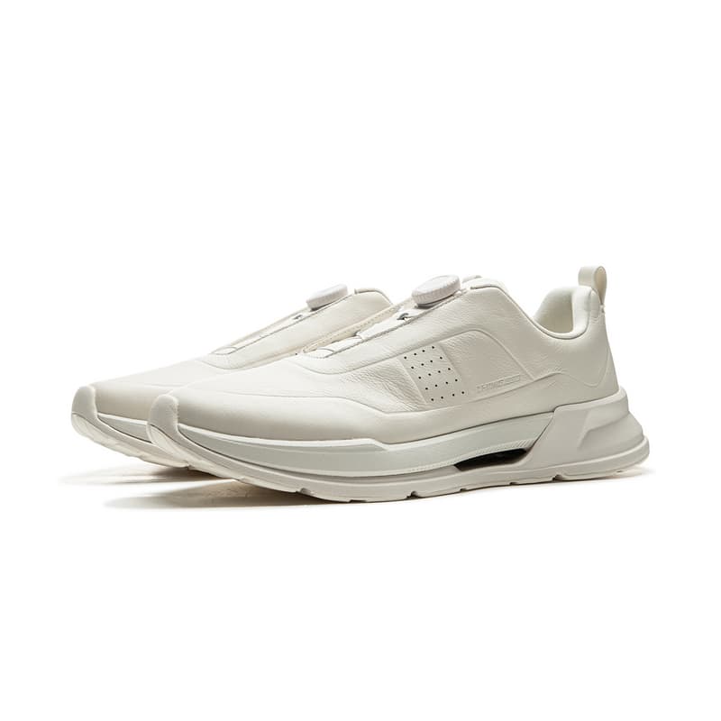 Кроссовки для бега LI-NING 1990 Комфортные модные износостойкие амортизирующие низкие кроссовки для бега и повседневной носки мужские экрю - изображение 3
