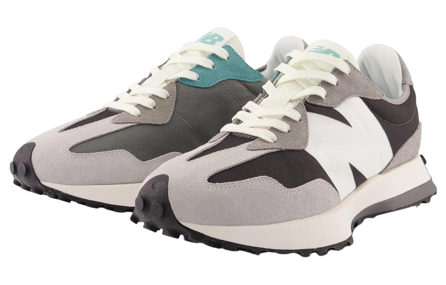 Кроссовки для бега New Balance 327 Grey Black White - изображение 3