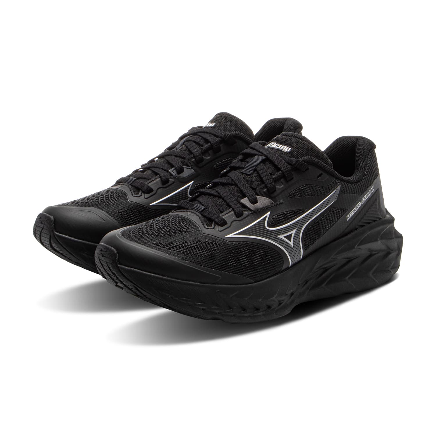 Кроссовки для бега Mizuno ASTRO X Low Топ Беговые кроссовки Унисекс Черно-серый - изображение 2