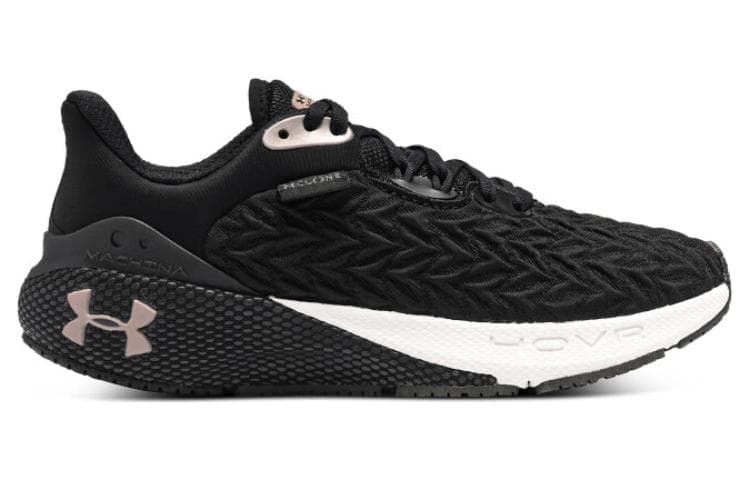 Кроссовки для бега Under Armour Machina 3 Износостойкие Низкие Беговые Кроссовки Женские Черные - изображение 2