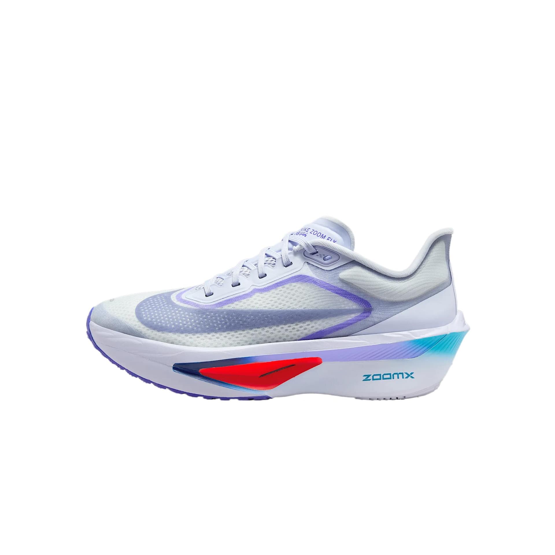 Кроссовки для бега NIKE Zoom Fly 6 Амортизация Дышащий Low Топ Марафон Беговые кроссовки Женские Фиолетово-белый - изображение 1