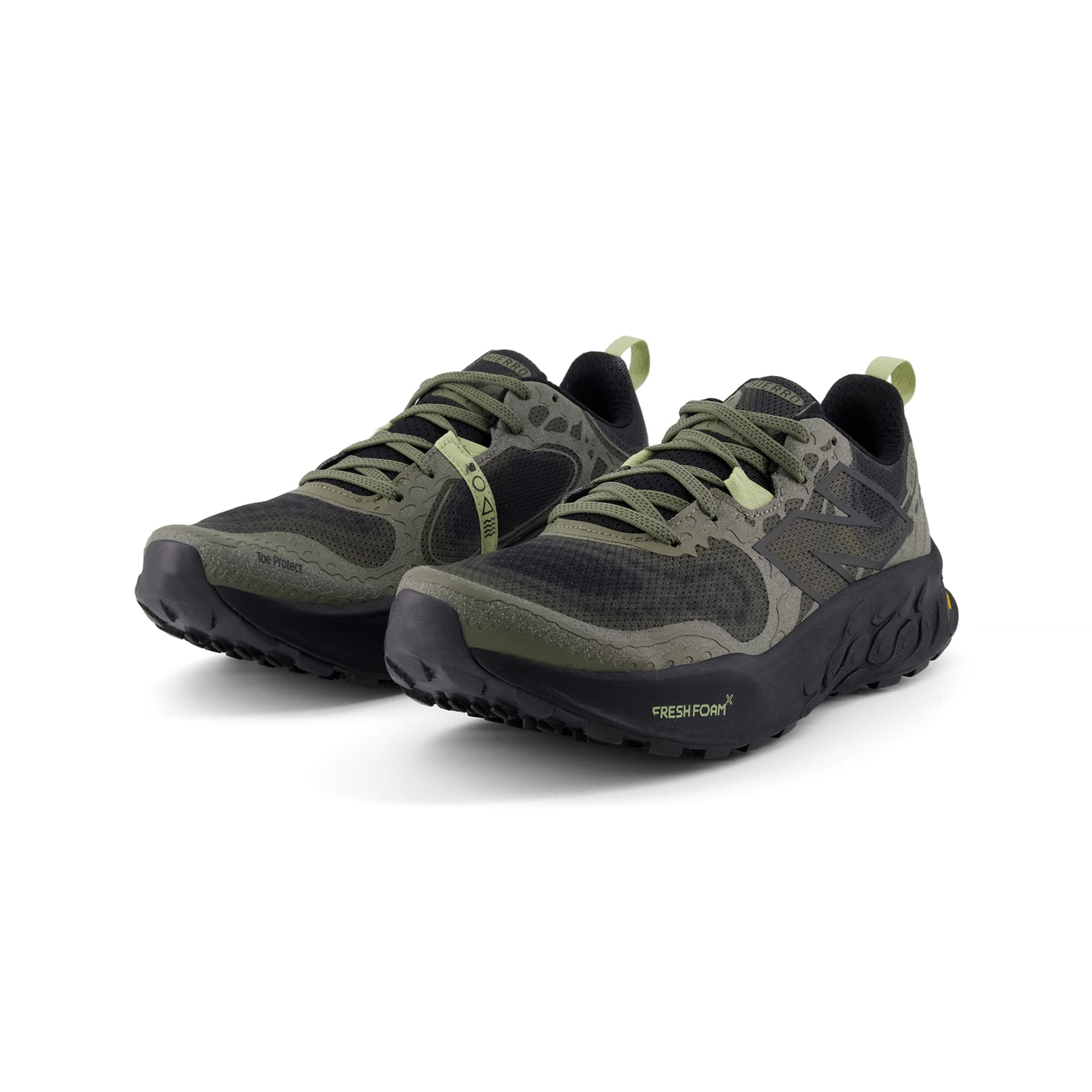 Кроссовки для бега New Balance Hierro V8 Устойчивые к истиранию Низкие Беговые кроссовки Мужские Армейский зеленый - изображение 3