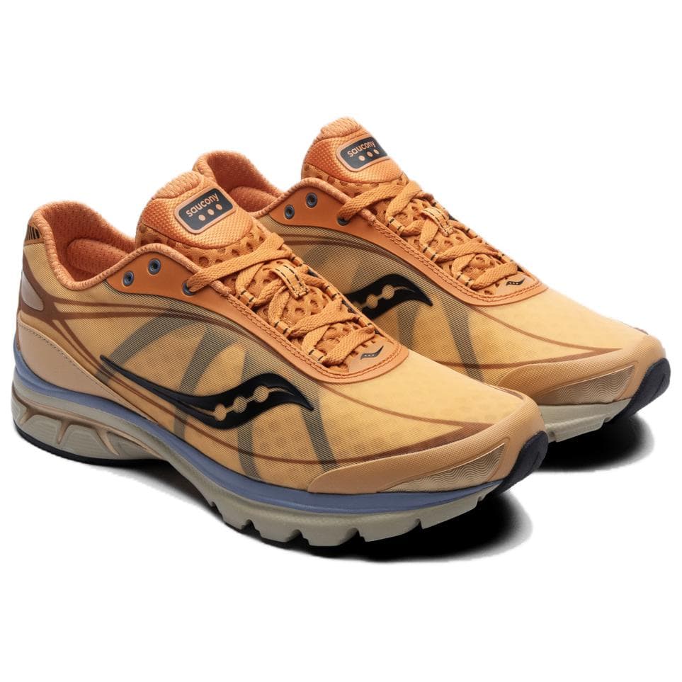 Кроссовки для бега Saucony SLLO Удобные противоскользящие устойчивые к истиранию низкие беговые кроссовки унисекс оранжево-черные - изображение 4