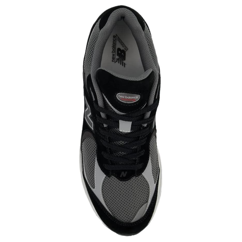 Кроссовки для бега New Balance NB 2002 Устойчивые к истиранию Низкие Повседневные Беговые Кроссовки Унисекс Черный Серый - изображение 4